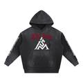 Musicism 1 Vintage Washed Frayed Fleece Hoodie